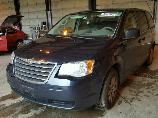 2A8HR44E19R653017 - 2009 CHRYSLER TOWN & COU BLUE photo 2