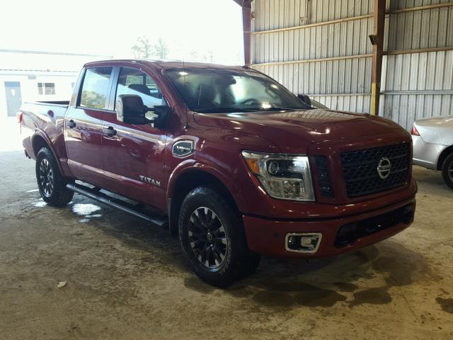 1N6AA1E51HN542196 - 2017 NISSAN TITAN SV RED photo 1