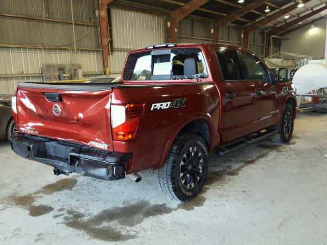 1N6AA1E51HN542196 - 2017 NISSAN TITAN SV RED photo 4