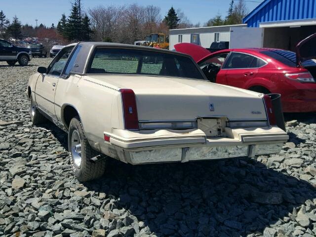 2G3AM47H6E2307044 - 1984 OLDSMOBILE CUTLASS SU CREAM photo 3