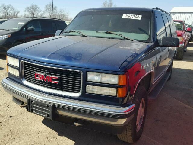 1GKFK16R3XJ760982 - 1999 GMC SUBURBAN K BLUE photo 2