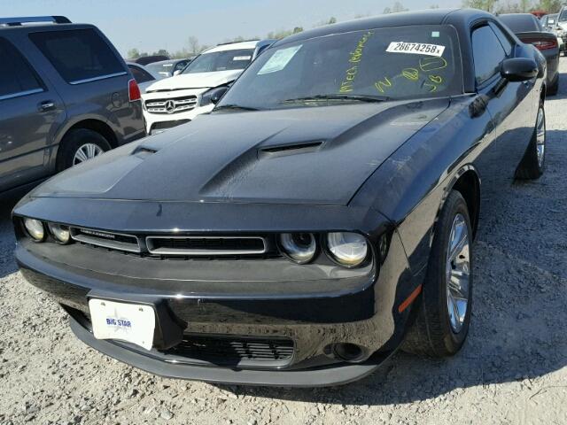 2C3CDZAG6FH901187 - 2015 DODGE CHALLENGER BLACK photo 2