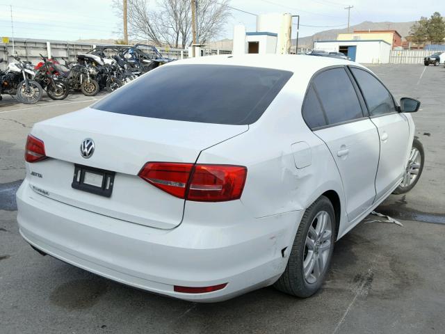 3VW2K7AJ0FM223130 - 2015 VOLKSWAGEN JETTA BASE WHITE photo 4