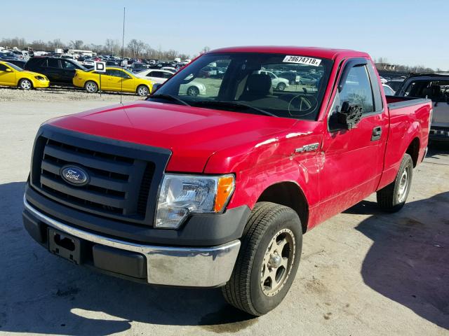 1FTMF1CW2AKB38151 - 2010 FORD F150 RED photo 2