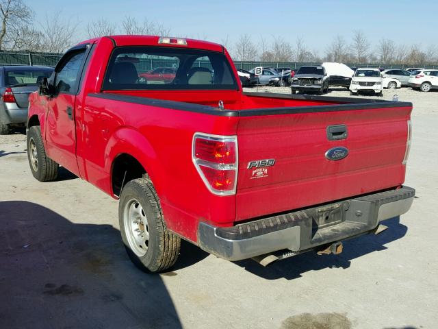 1FTMF1CW2AKB38151 - 2010 FORD F150 RED photo 3