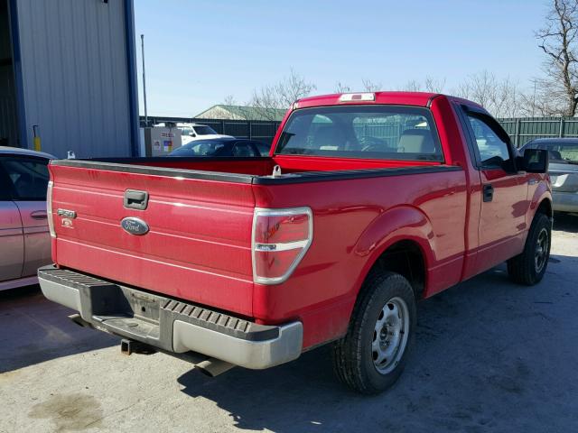 1FTMF1CW2AKB38151 - 2010 FORD F150 RED photo 4