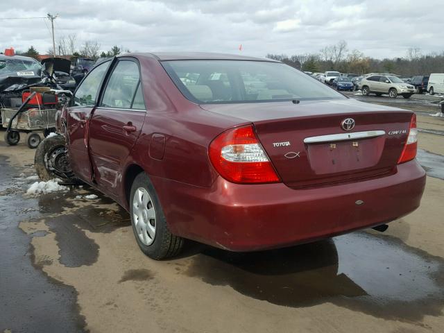 4T1BE32K53U254547 - 2003 TOYOTA CAMRY LE RED photo 3