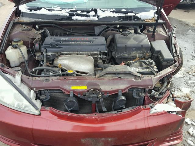 4T1BE32K53U254547 - 2003 TOYOTA CAMRY LE RED photo 7