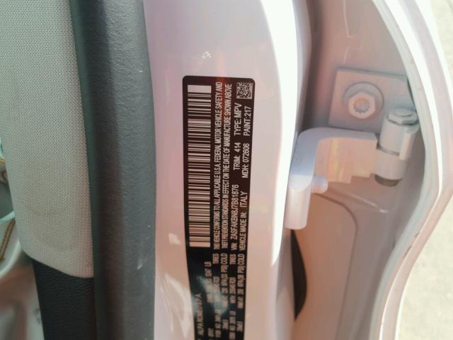 ZASFAKBN8J7B81876 - 2018 ALFA ROMEO STELVIO TI WHITE photo 10