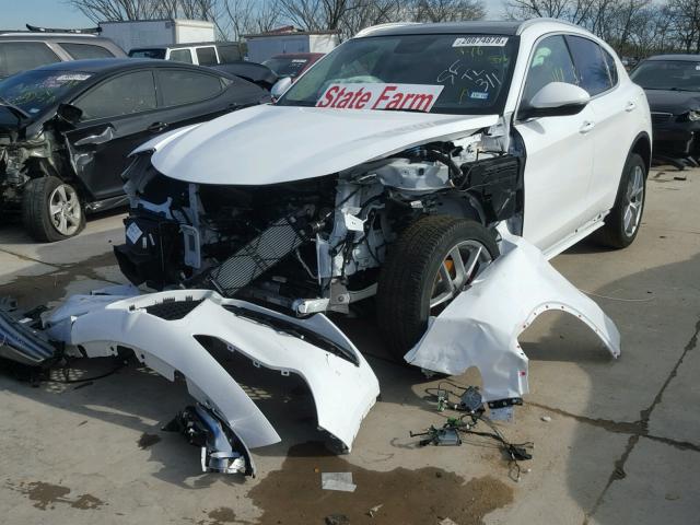 ZASFAKBN8J7B81876 - 2018 ALFA ROMEO STELVIO TI WHITE photo 2