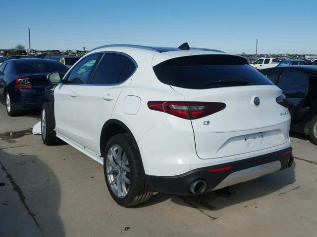 ZASFAKBN8J7B81876 - 2018 ALFA ROMEO STELVIO TI WHITE photo 3