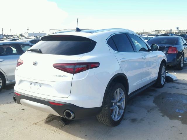 ZASFAKBN8J7B81876 - 2018 ALFA ROMEO STELVIO TI WHITE photo 4