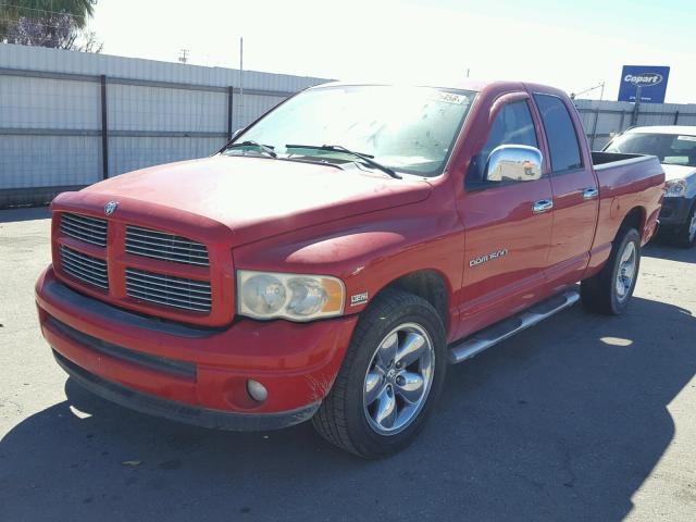 1D7HA18D24S517247 - 2004 DODGE RAM 1500 S RED photo 2