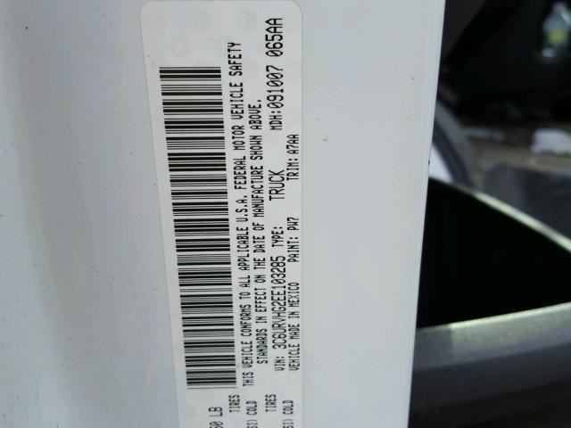 3C6URVHG2EE103285 - 2014 RAM PROMASTER 白色 照片 10