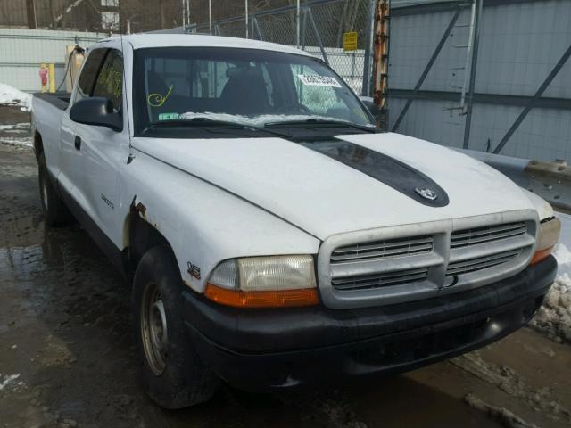 1B7GL22X8XS112362 - 1999 DODGE DAKOTA WHITE photo 1