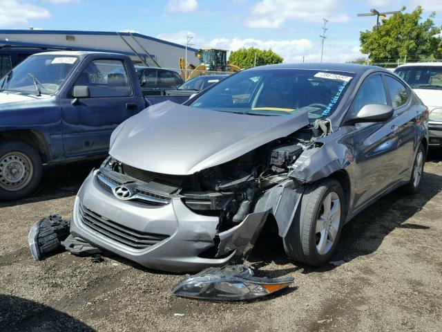 5NPDH4AE6BH061323 - 2011 HYUNDAI ELANTRA GL GRAY photo 2