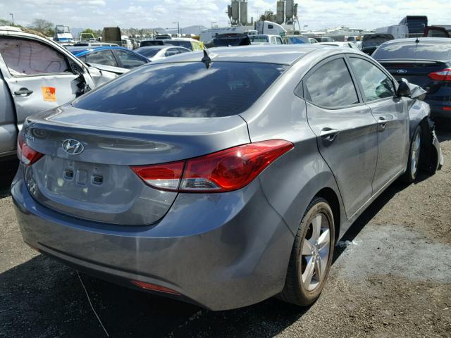 5NPDH4AE6BH061323 - 2011 HYUNDAI ELANTRA GL GRAY photo 4