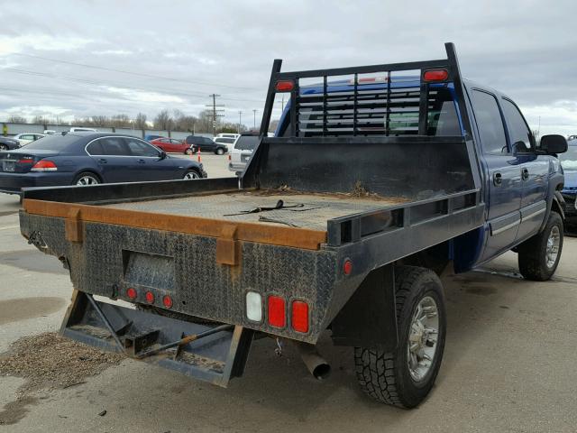 1GCHK23104F121658 - 2004 CHEVROLET SILVERADO BLUE photo 4