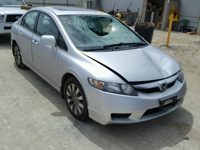 19XFA1F98AE037549 - 2010 HONDA CIVIC EXL SILVER photo 1