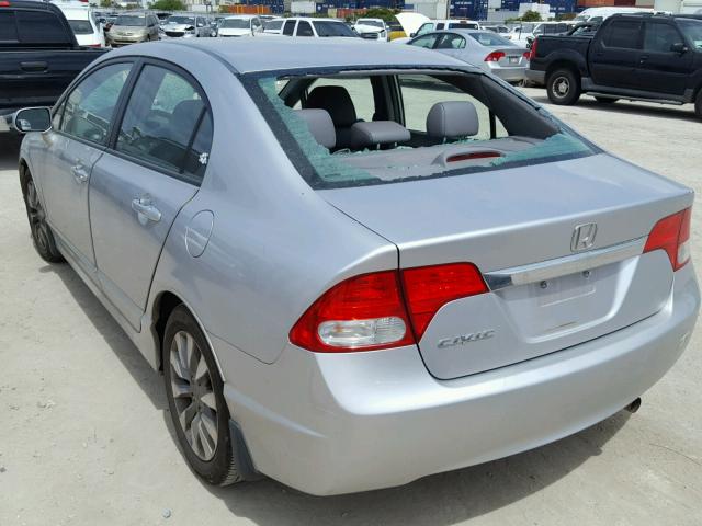 19XFA1F98AE037549 - 2010 HONDA CIVIC EXL SILVER photo 3