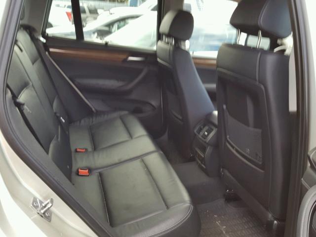 5UXWX5C55BL712773 - 2011 BMW X3 XDRIVE2 ვერცხლისფერი ფოტო 6