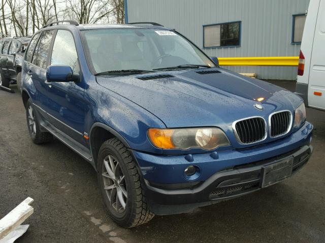 WBAFA53581LM79664 - 2001 BMW X5 3.0I BLUE photo 1