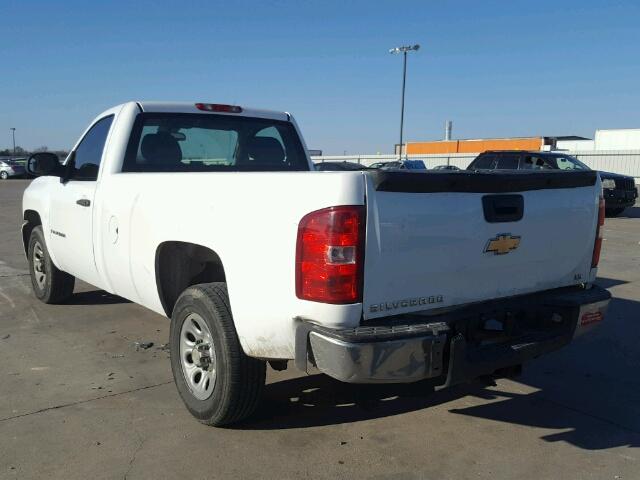 1GCEC14CX7Z563330 - 2007 CHEVROLET SILVERADO WHITE photo 3