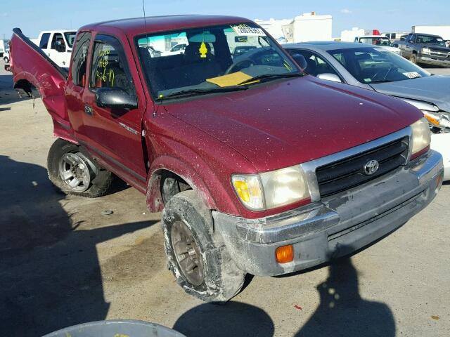 5TESM92N2YZ709521 - 2000 TOYOTA TACOMA XTR MAROON photo 1