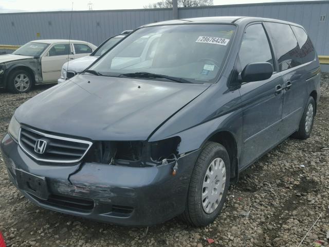 5FNRL18513B159846 - 2003 HONDA ODYSSEY LX BLUE photo 2