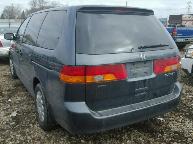 5FNRL18513B159846 - 2003 HONDA ODYSSEY LX BLUE photo 3