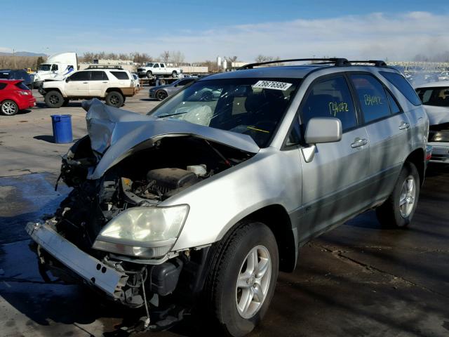 JTJHF10U930308330 - 2003 LEXUS RX 300 GRAY photo 2