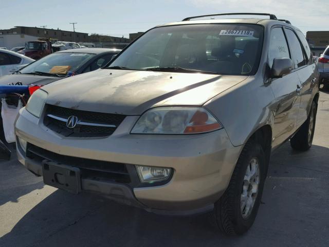 2HNYD18831H533152 - 2001 ACURA MDX TOURIN BROWN photo 2