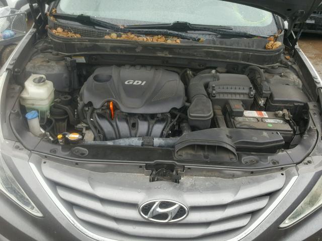 5NPEB4AC5BH065691 - 2011 HYUNDAI SONATA GLS CHARCOAL photo 7