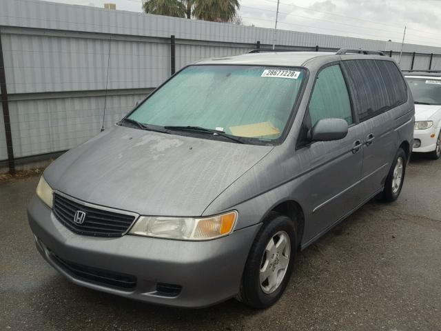 2HKRL18631H604661 - 2001 HONDA ODYSSEY EX GRAY photo 2