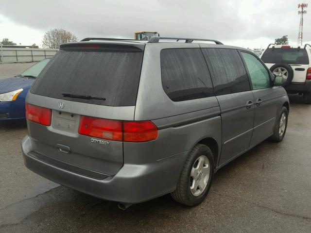 2HKRL18631H604661 - 2001 HONDA ODYSSEY EX GRAY photo 4