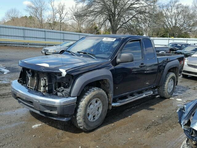 1GCDT196768213107 - 2006 CHEVROLET COLORADO BLACK photo 2