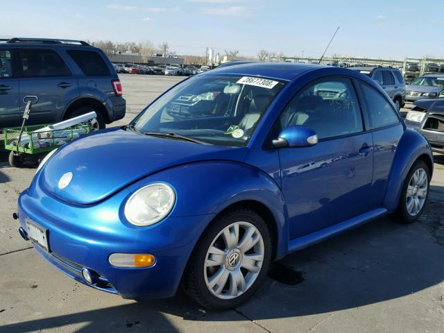 3VWCD21C83M432341 - 2003 VOLKSWAGEN NEW BEETLE 蓝色 照片 2