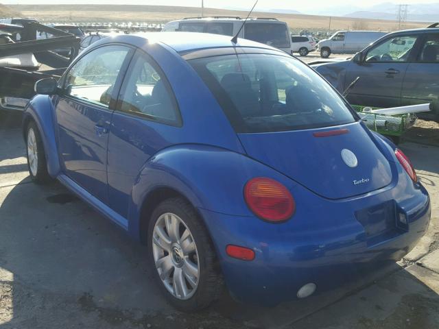 3VWCD21C83M432341 - 2003 VOLKSWAGEN NEW BEETLE 蓝色 照片 3