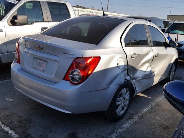 1G1JA5SH7C4121759 - 2012 CHEVROLET SONIC LS SILVER photo 4