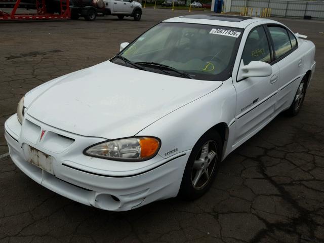 1G2NW52E8XM843400 - 1999 PONTIAC GRAND AM G WHITE photo 2