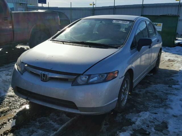 2HGFA16468H107358 - 2008 HONDA CIVIC DX-G SILVER photo 2