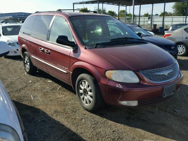 2C4GP54L71R200621 - 2001 CHRYSLER TOWN & COU BURGUNDY photo 1