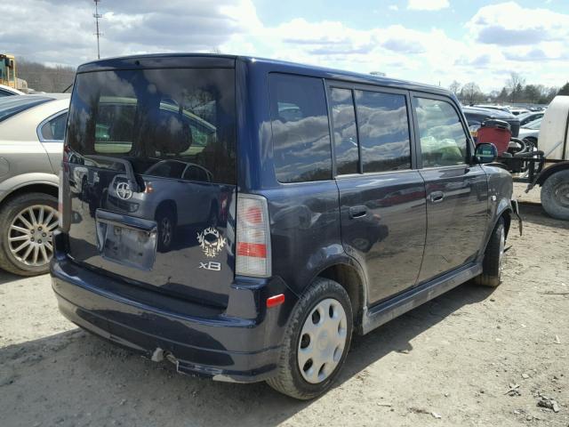 JTLKT324554024834 - 2005 TOYOTA SCION XB ლურჯი ფოტო 4