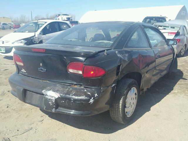 1G1JC1244X7324516 - 1999 CHEVROLET CAVALIER B BLACK photo 4