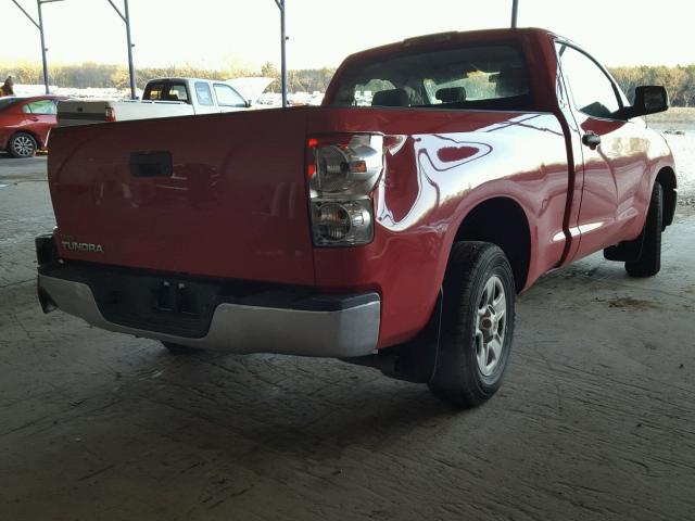 5TFJU52157X001920 - 2007 TOYOTA TUNDRA RED photo 4