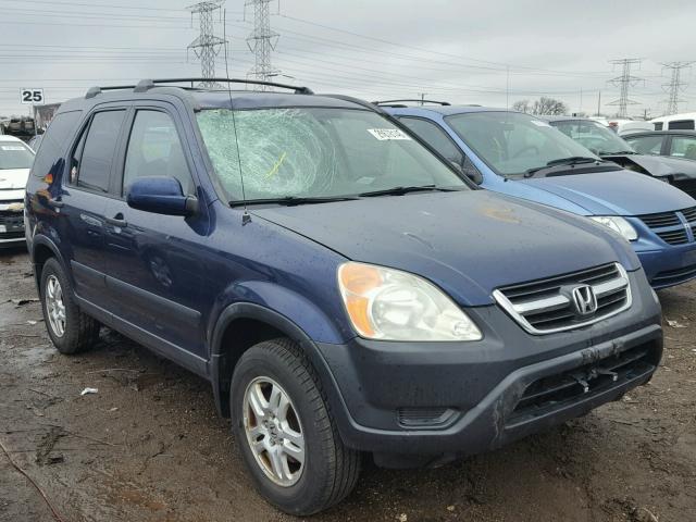 JHLRD78833C027780 - 2003 HONDA CR-V EX BLUE photo 1