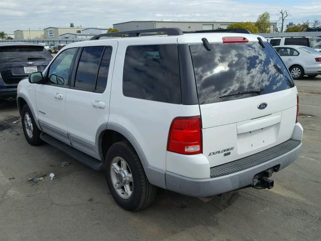 1FMZU73E42UC42115 - 2002 FORD EXPLORER X WHITE photo 3