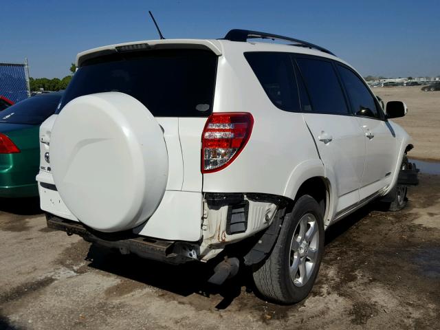 2T3YF4DV8AW046543 - 2010 TOYOTA RAV4 LIMIT WHITE photo 4