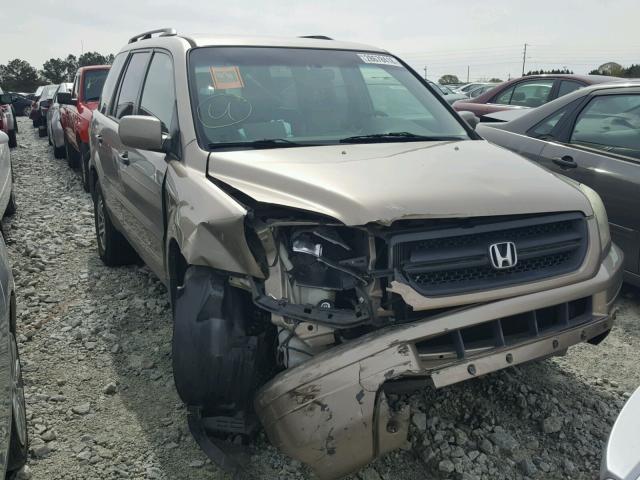 2HKYF18564H561321 - 2004 HONDA PILOT EXL TAN photo 1