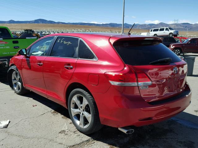 4T3BK3BB6AU032662 - 2010 TOYOTA VENZA BASE RED photo 3